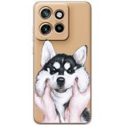 Прозорий чохол BoxFace Motorola Edge 50 Neo Husky