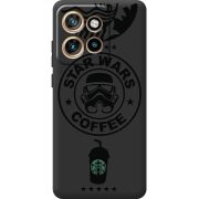 Чорний чохол BoxFace Motorola Edge 50 Neo Dark Coffee