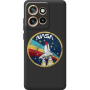 Чорний чохол BoxFace Motorola Edge 50 Neo NASA