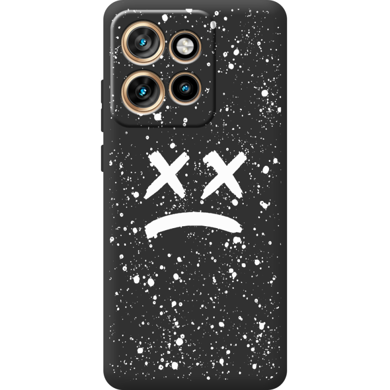 Чорний чохол BoxFace Motorola Edge 50 Neo Sad Way