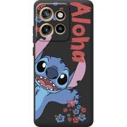 Чорний чохол BoxFace Motorola Edge 50 Neo Гавайський гість Stich