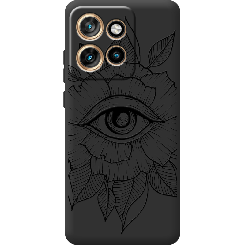 Чорний чохол BoxFace Motorola Edge 50 Neo Eye