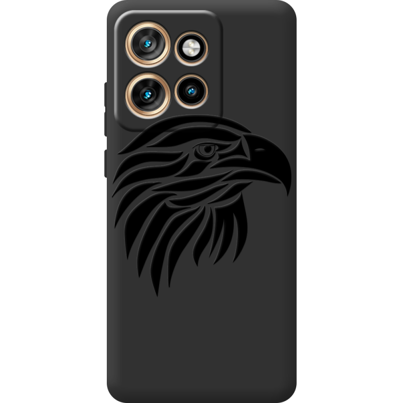 Чорний чохол BoxFace Motorola Edge 50 Neo Eagle