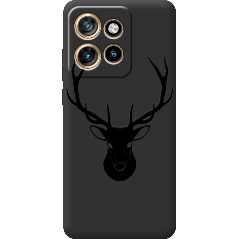 Чорний чохол BoxFace Motorola Edge 50 Neo Deer