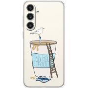 Прозорий чохол BoxFace Samsung Galaxy S25 Plus (S936) Segull in Cofee Pool