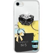 Прозрачный чехол Uprint Apple iPhone 7/8 Fashion Pug