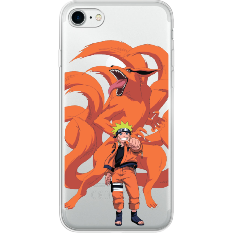 Прозрачный чехол Uprint Apple iPhone 7/8 Naruto and Kurama