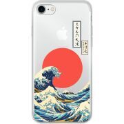 Прозрачный чехол Uprint Apple iPhone 7/8 Большая волна в Канагаве