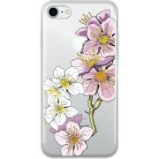 Прозрачный чехол Uprint Apple iPhone 7/8 Cherry Blossom