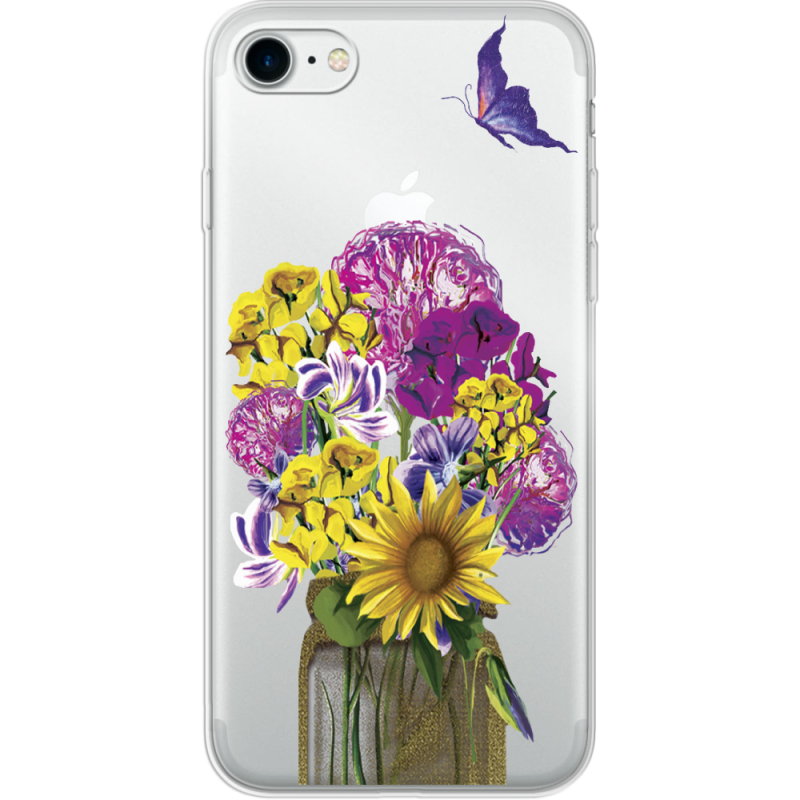 Прозрачный чехол Uprint Apple iPhone 7/8 My Bouquet