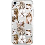 Прозрачный чехол Uprint Apple iPhone 7/8 Cotton and Rabbits