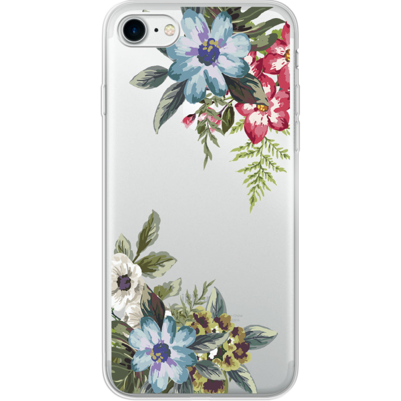 Прозрачный чехол Uprint Apple iPhone 7/8 Floral
