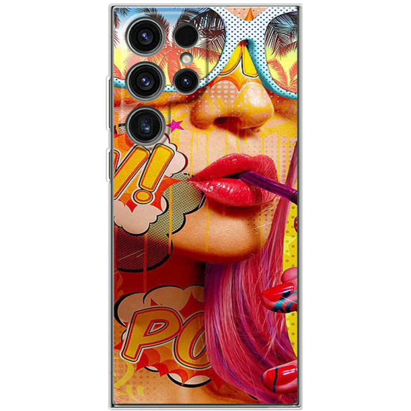 Чохол BoxFace Samsung Galaxy S25 Ultra Yellow Girl Pop Art