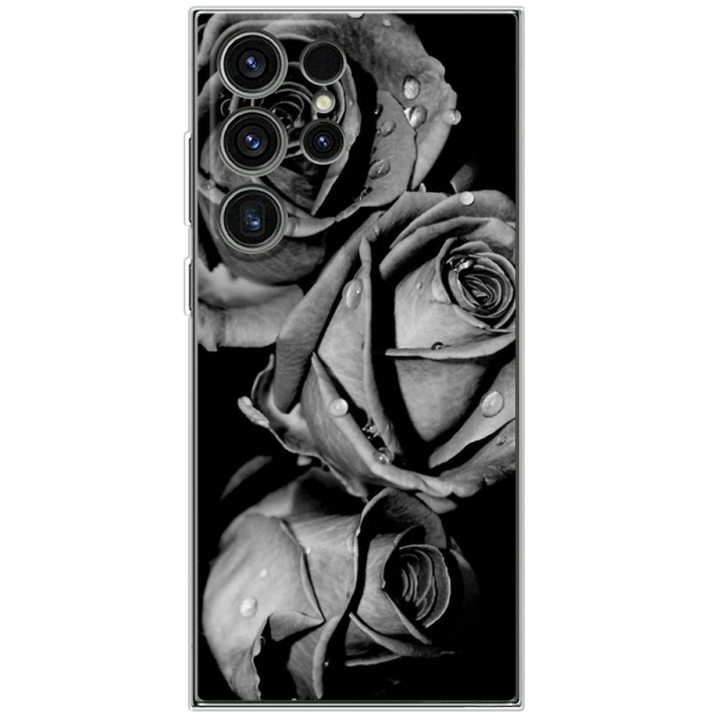 Чохол BoxFace Samsung Galaxy S25 Ultra Black and White Roses