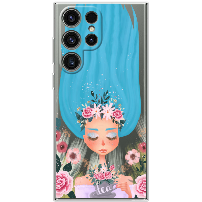Прозорий чохол BoxFace Samsung Galaxy S25 Ultra Blue Hair