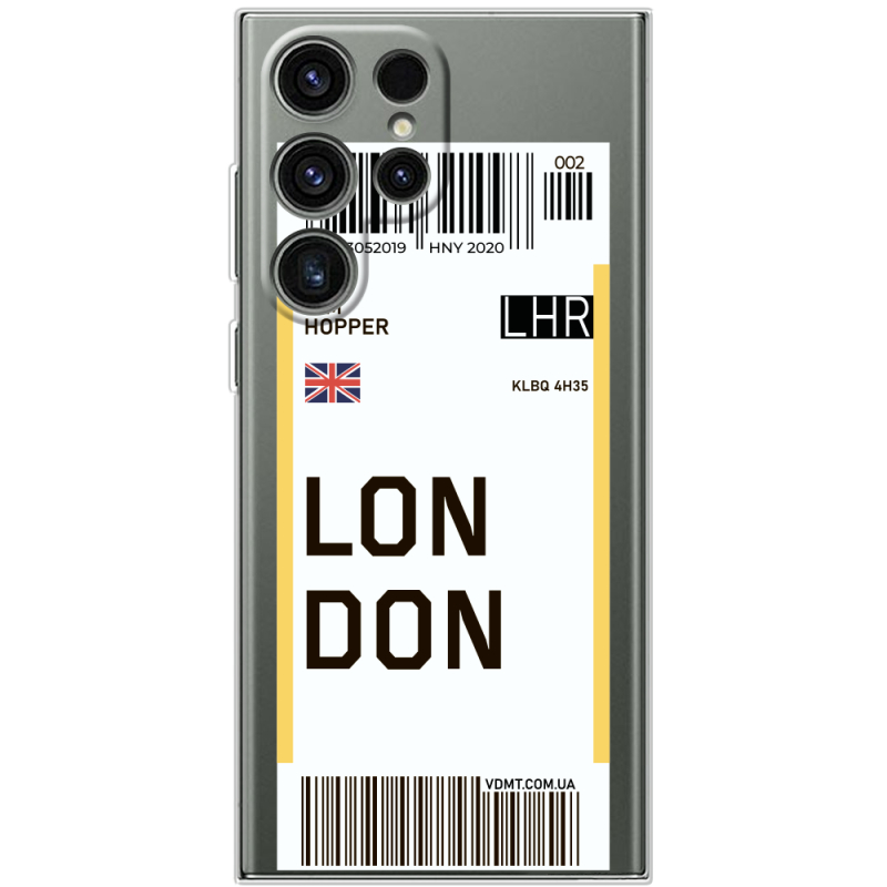 Прозорий чохол BoxFace Samsung Galaxy S25 Ultra Ticket London