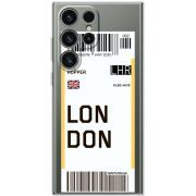 Прозорий чохол BoxFace Samsung Galaxy S25 Ultra Ticket London