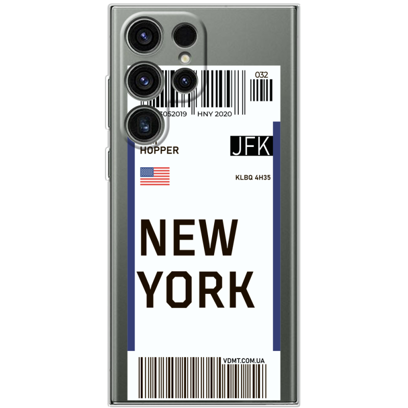 Прозорий чохол BoxFace Samsung Galaxy S25 Ultra Ticket New York
