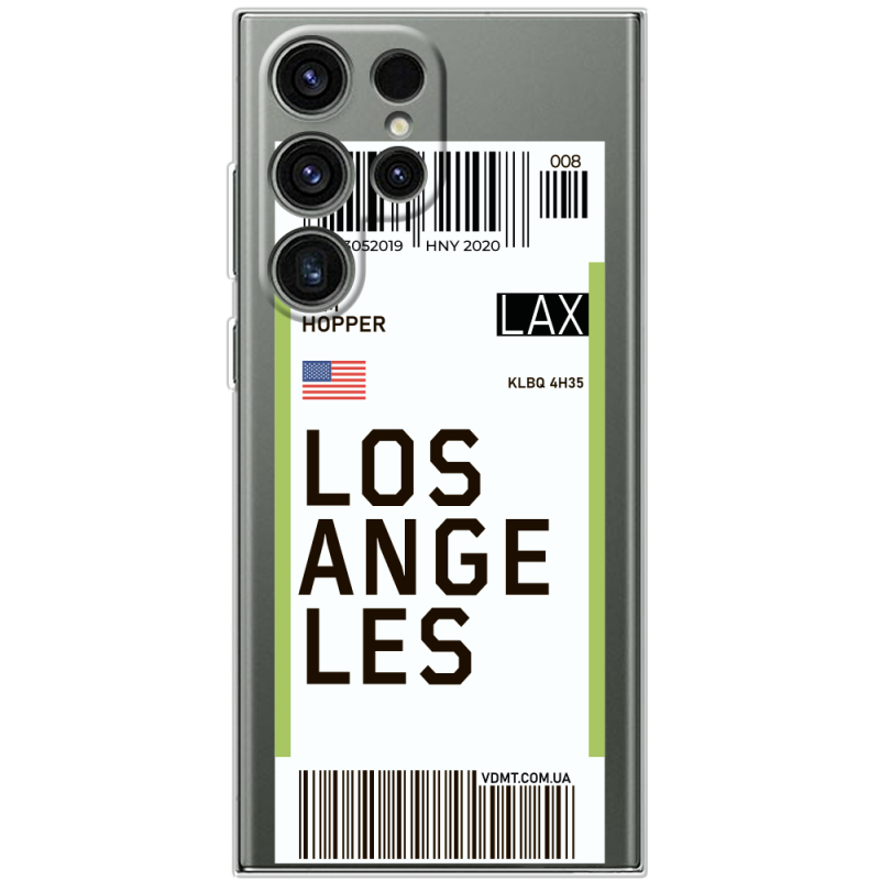 Прозорий чохол BoxFace Samsung Galaxy S25 Ultra Ticket Los Angeles