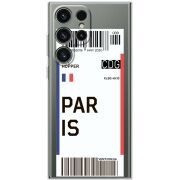 Прозорий чохол BoxFace Samsung Galaxy S25 Ultra Ticket Paris