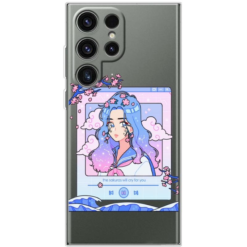 Прозорий чохол BoxFace Samsung Galaxy S25 Ultra The Sakuras Will Cry For You