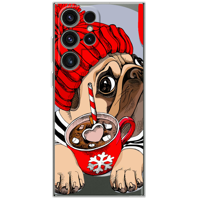 Прозорий чохол BoxFace Samsung Galaxy S25 Ultra Winter Puggy