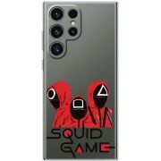 Прозорий чохол BoxFace Samsung Galaxy S25 Ultra siquid game люди в красном