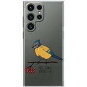 Прозорий чохол BoxFace Samsung Galaxy S25 Ultra Синиця і калина