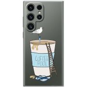 Прозорий чохол BoxFace Samsung Galaxy S25 Ultra Segull in Cofee Pool