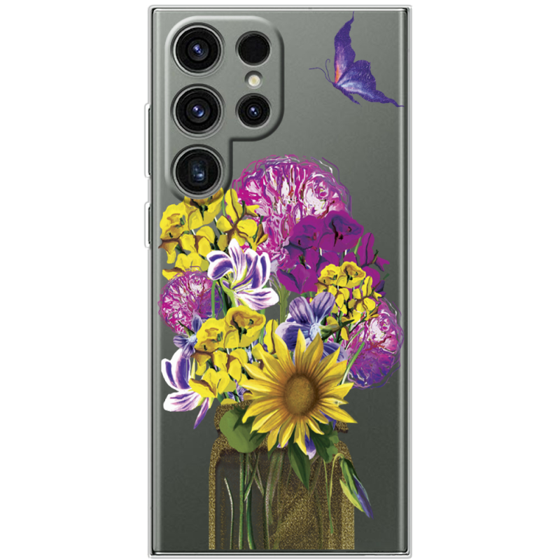 Прозорий чохол BoxFace Samsung Galaxy S25 Ultra My Bouquet