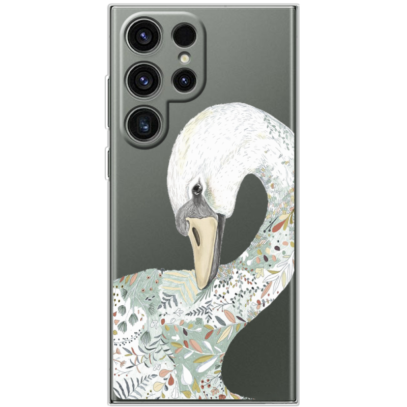 Прозорий чохол BoxFace Samsung Galaxy S25 Ultra Swan