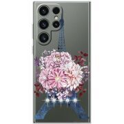 Чохол зі стразами Samsung Galaxy S25 Ultra Eiffel Tower