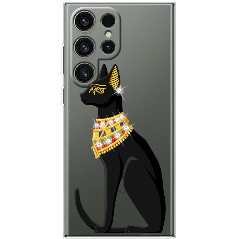 Чохол зі стразами Samsung Galaxy S25 Ultra Egipet Cat