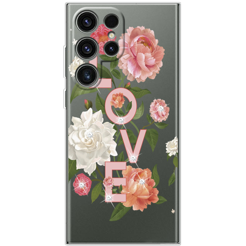 Чохол зі стразами Samsung Galaxy S25 Ultra Love