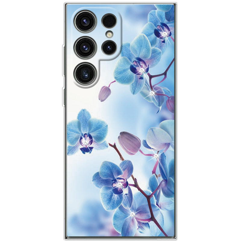 Чохол зі стразами Samsung Galaxy S25 Ultra Orchids