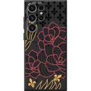 Чорний чохол BoxFace Samsung Galaxy S25 Ultra FranceFlowers