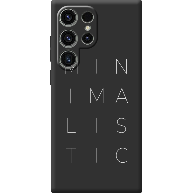Чорний чохол BoxFace Samsung Galaxy S25 Ultra Minimalistic