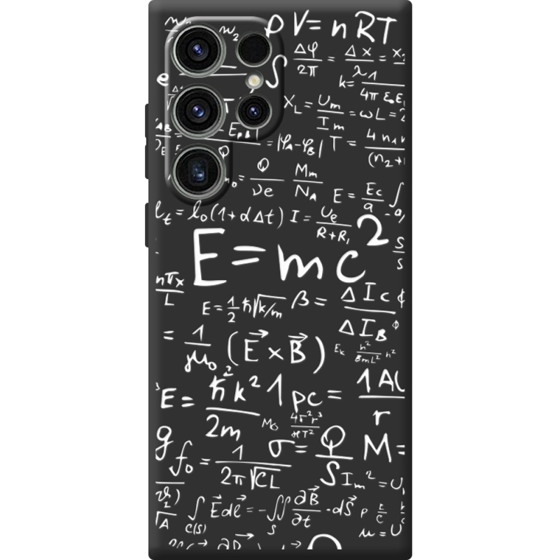 Чорний чохол BoxFace Samsung Galaxy S25 Ultra E=mc2