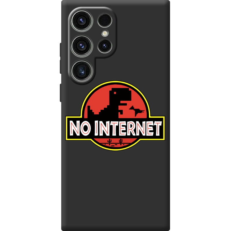 Чорний чохол BoxFace Samsung Galaxy S25 Ultra No Internet