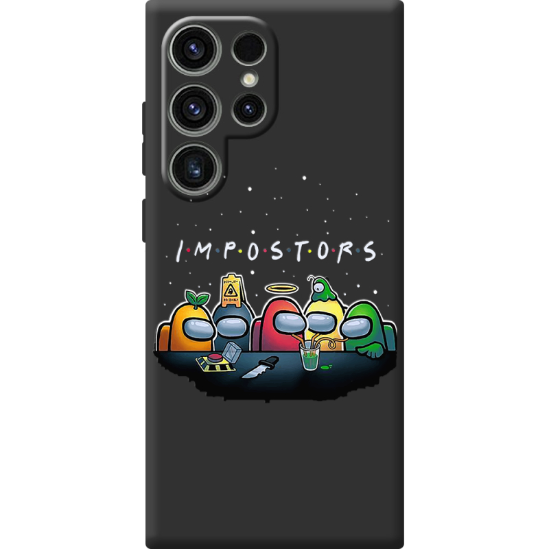 Чорний чохол BoxFace Samsung Galaxy S25 Ultra Among Us Impostors