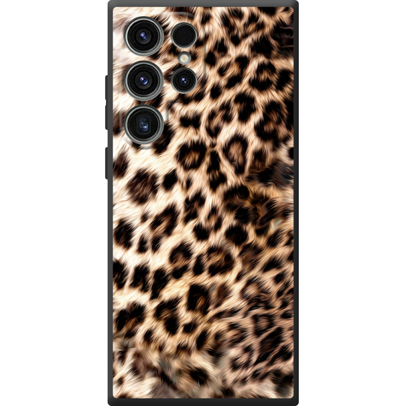 Чорний чохол BoxFace Samsung Galaxy S25 Ultra Леопардовий