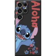 Чорний чохол BoxFace Samsung Galaxy S25 Ultra Гавайський гість Stich