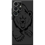 Чорний чохол BoxFace Samsung Galaxy S25 Ultra Grizzly Bear