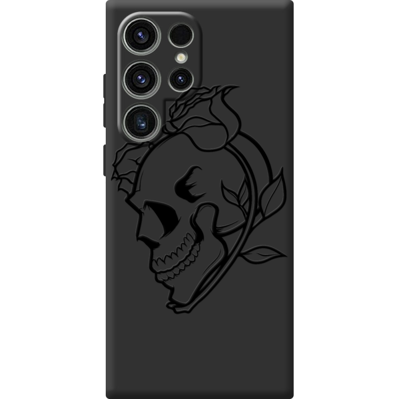 Чорний чохол BoxFace Samsung Galaxy S25 Ultra Skull and Roses