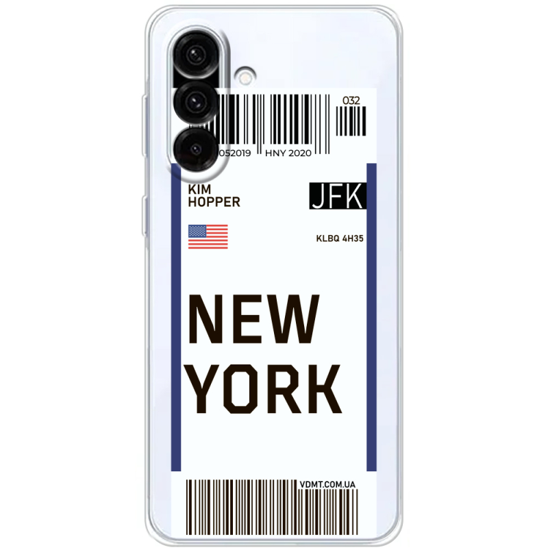 Прозорий чохол BoxFace Samsung Galaxy A36 5G (A366) Ticket New York