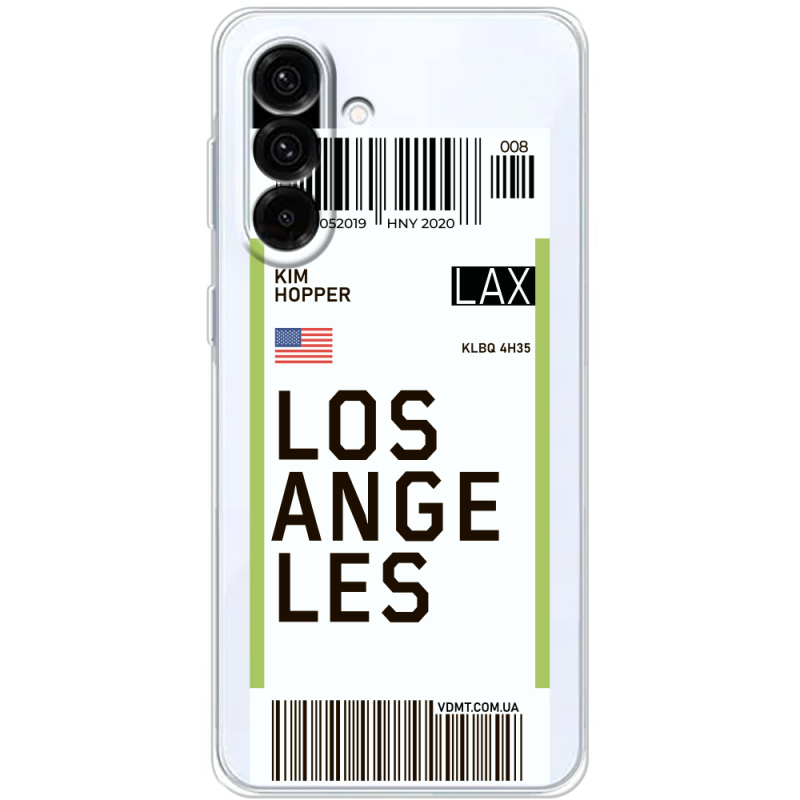 Прозорий чохол BoxFace Samsung Galaxy A36 5G (A366) Ticket Los Angeles