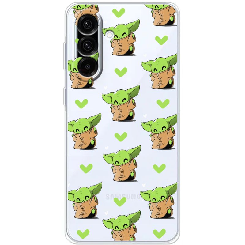 Прозорий чохол BoxFace Samsung Galaxy A36 5G (A366) Pattern Baby Yoda