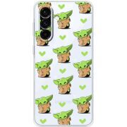 Прозорий чохол BoxFace Samsung Galaxy A36 5G (A366) Pattern Baby Yoda