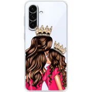 Прозорий чохол BoxFace Samsung Galaxy A36 5G (A366) Queen and Princess