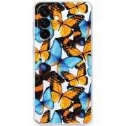 Прозорий чохол BoxFace Samsung Galaxy A36 5G (A366) Butterfly Morpho